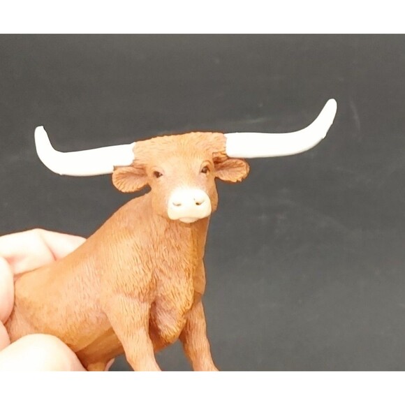 Safari Ltd Texas Longhorn Bull Toy Farm Animal Figure Realistic Vintage 2003 - Picture 4 of 10